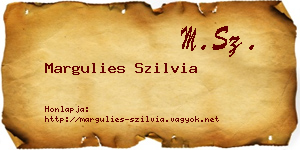 Margulies Szilvia névjegykártya